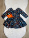 Bowtism Dark Pumpkin Twirl Dress with Matching Bow - Bowtism
